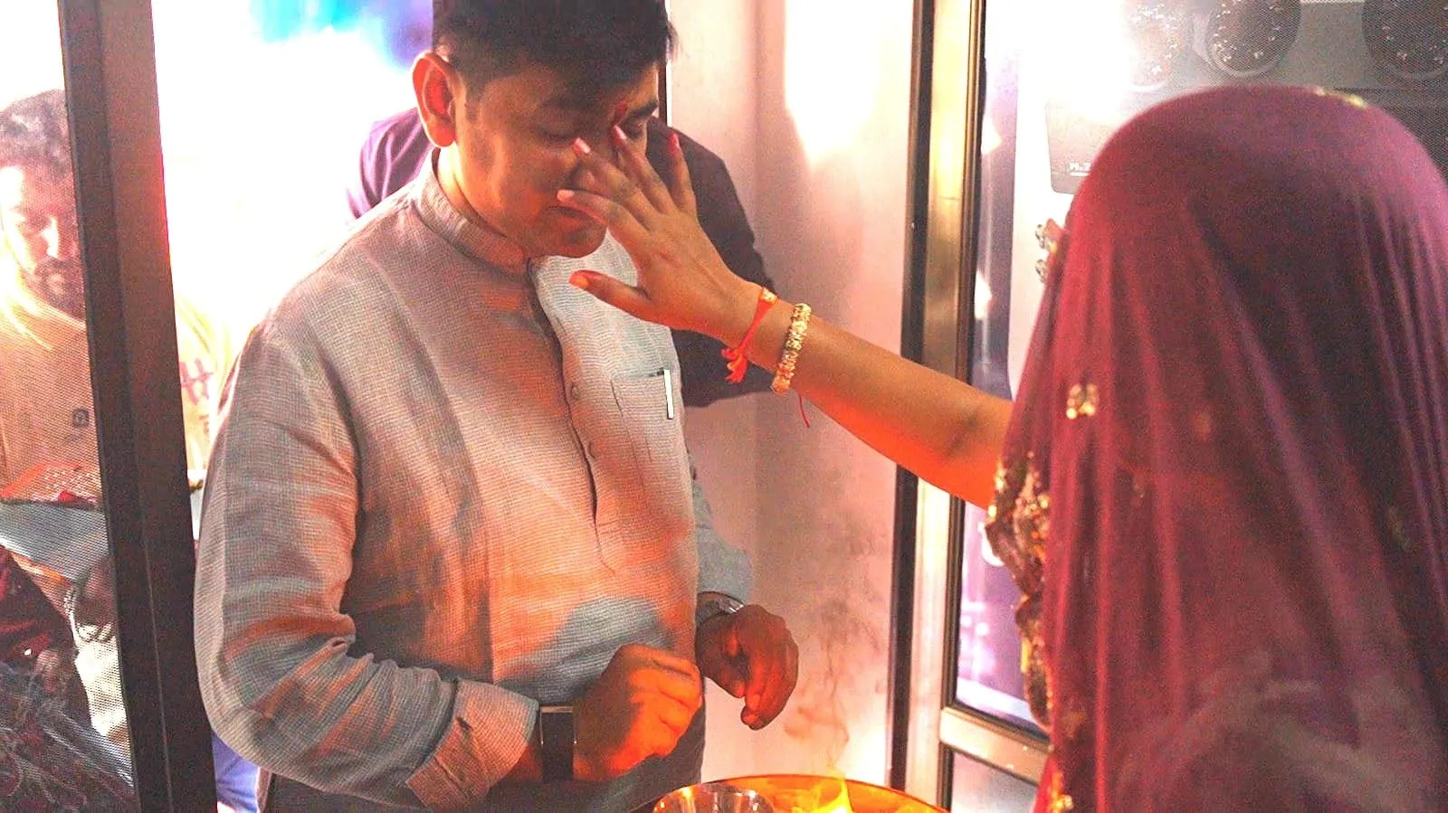 Tilak ceremony — Kheteshwar CCTV Security Solution, Panthawada